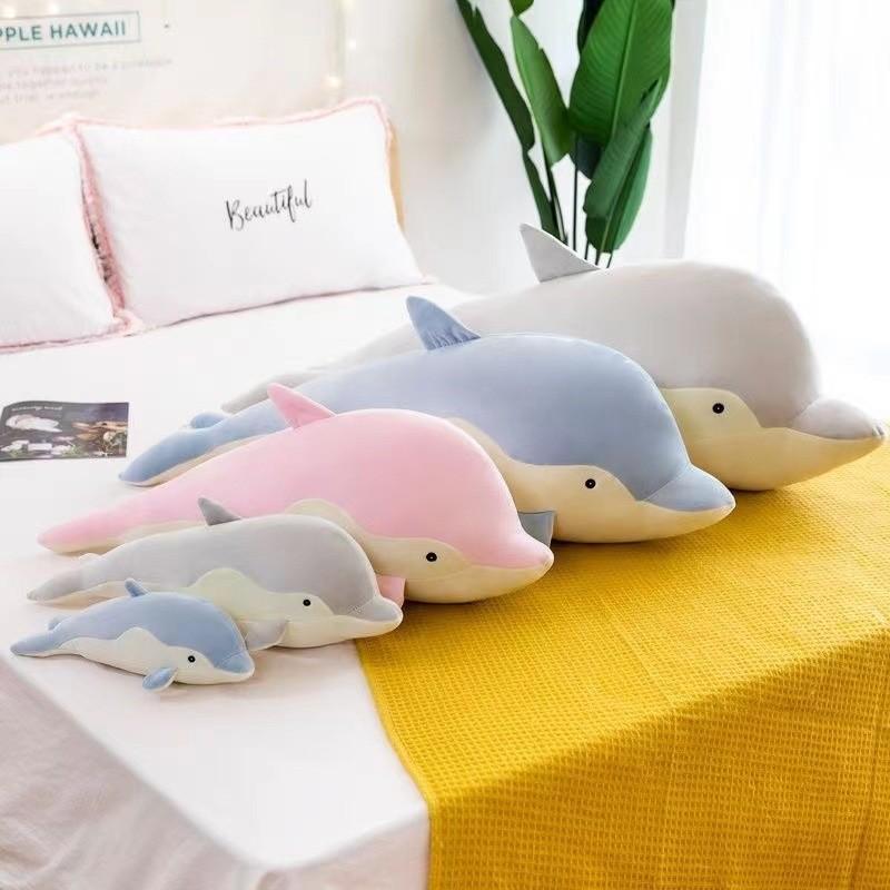 Internet celebrity software dolphin plush toy doll down cotton sea creature cute doll sleeping pillow