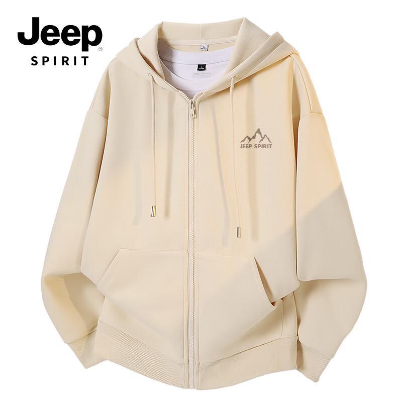 

JEEP SPIRIT Men s Casual Hooded Cardigan 3XL