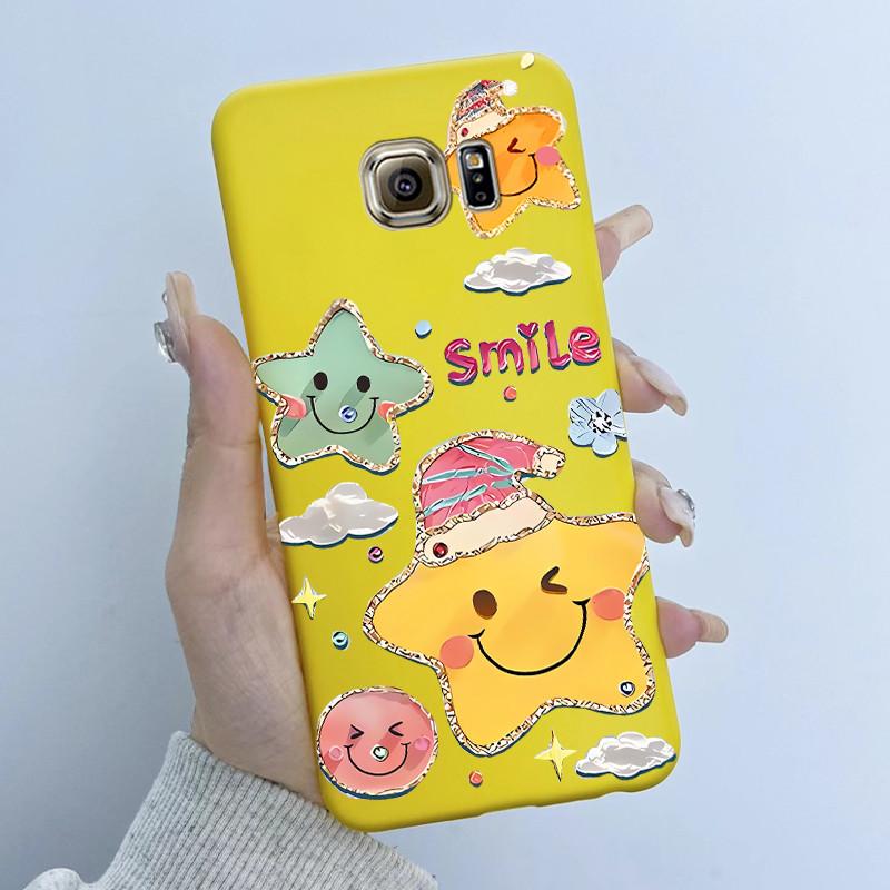 For Samsung Galaxy S6 G920F S6 edge G925F Phone Case Popular Butterfly Flower Girl Design Soft Silicone TPU Back Housing Covers