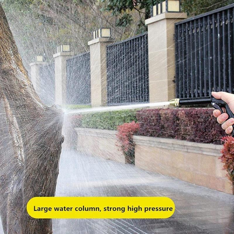 Car Garden Cleaning Automobile High-pressure Car Wash Water Gun New Copper-plated Nozzle Thickened Long Rod Family Dual-purpose