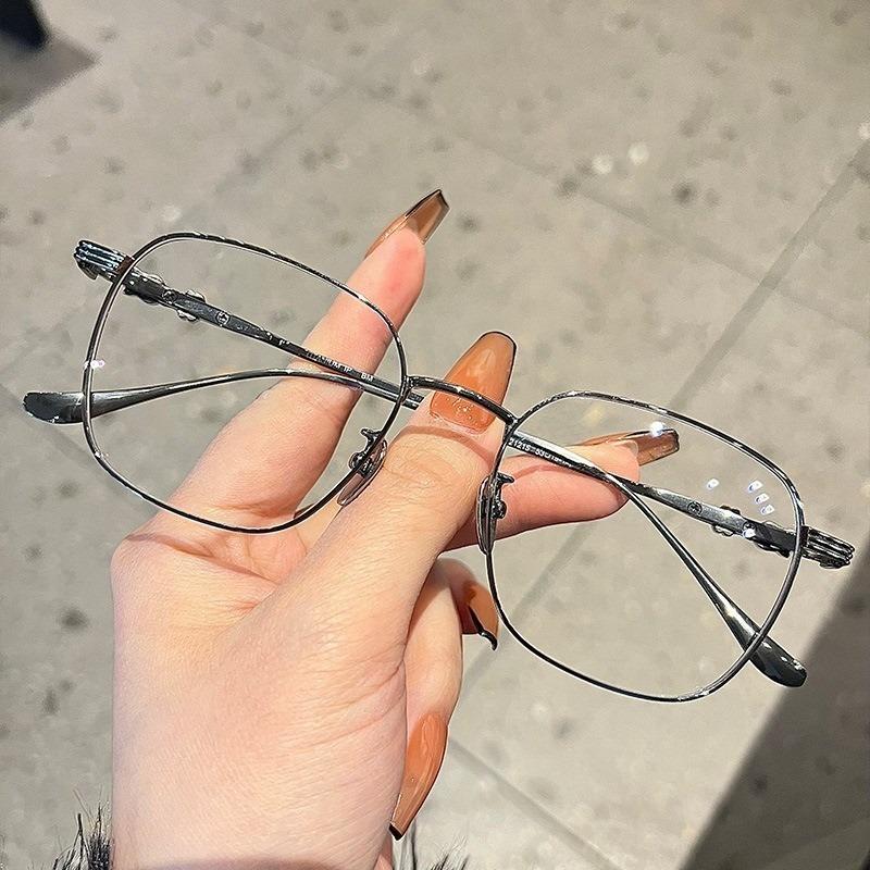 INS Mode Runde Anti-Strahlung Metallrahmen Brille Damen/Herren Brille