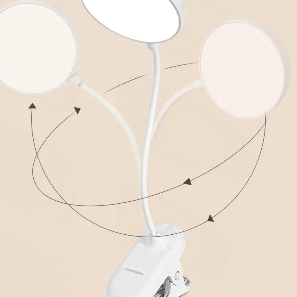With Clip Table Lamp USB Charging LED Light Multifunctional Reading Night Light Eye Protection