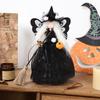 1/2/4 Stück Spukhaus Puppe mit Besen Ornamente Dekorieren Requisiten Baumspitze Stern Hexenpuppe Halloween Dekoration Geisterfest