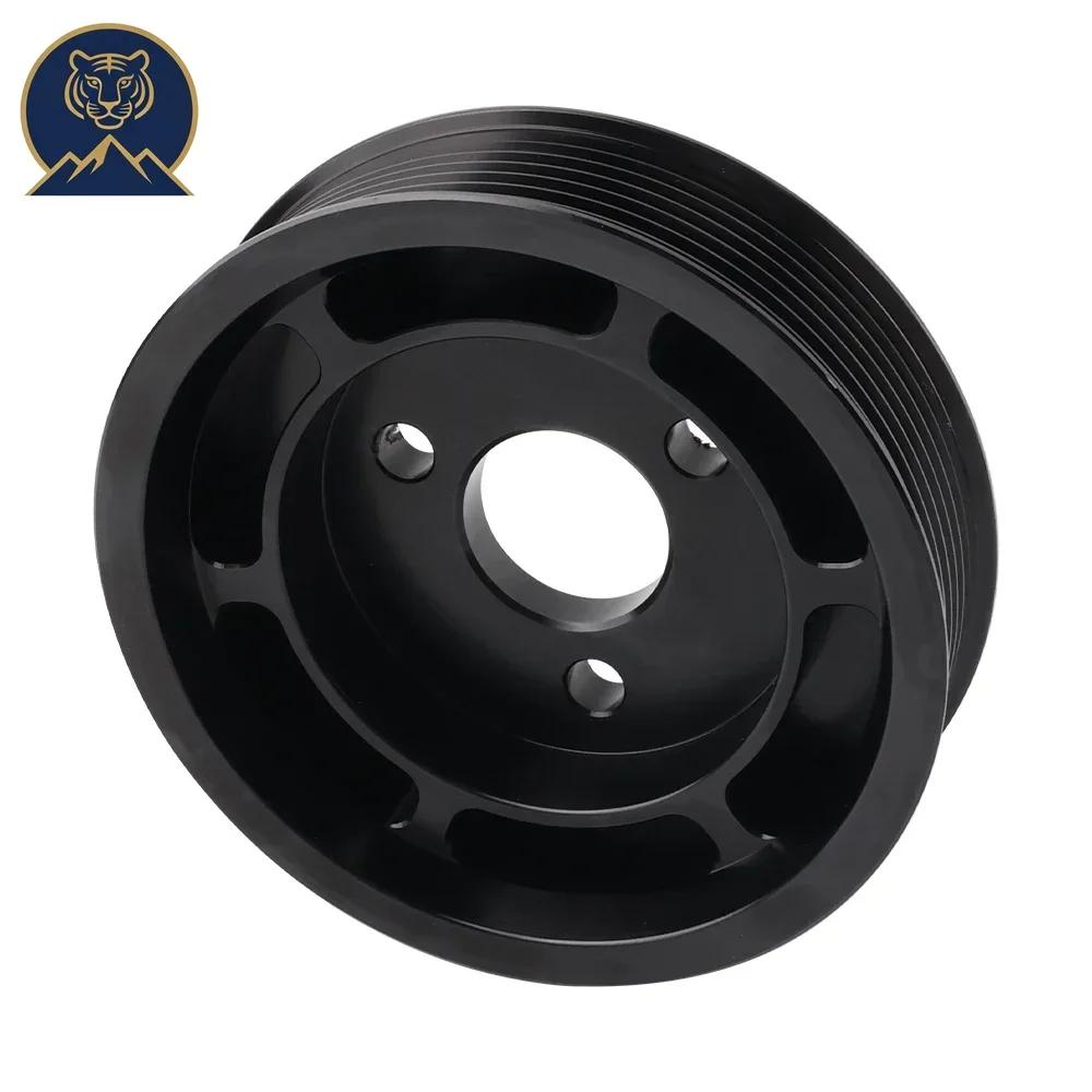 

Black Aluminium Power Steering Pulley for BMW 135i/335i/335xi (E82/E88/E90/E91/E92/E93) N54 Engine | OE# 32427553955 чёрный