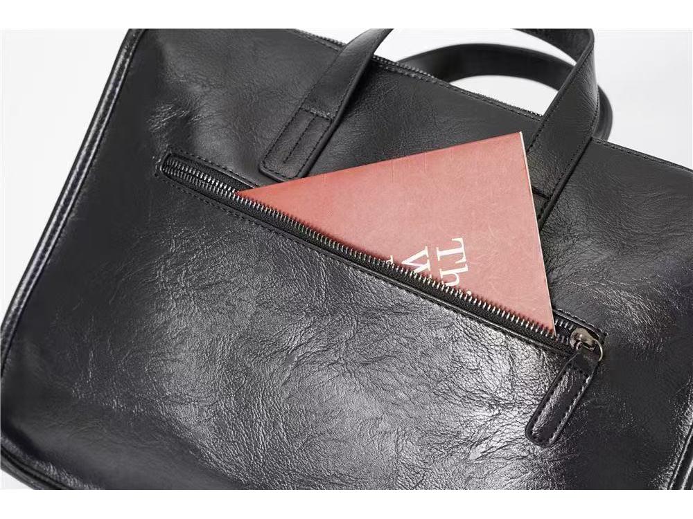 Stylish Men's Business Briefcase: Large-Capacity Handbag & Laptop Shoulder Bag