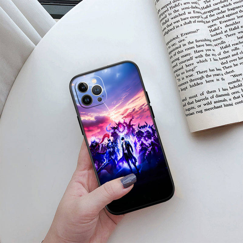 JO51 Solo Leveling Phone Case for iPhone 7 8 11 12 13 14 15 16 16E XS Pro Max XR X SE Samsung S20 S21 S22 S23 S24 FE Ultra Plus Lite S21S A55