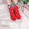 Women Multi-Color Xmas Gifts Winter Warm Stereoscopic Christmas Socks Cotton