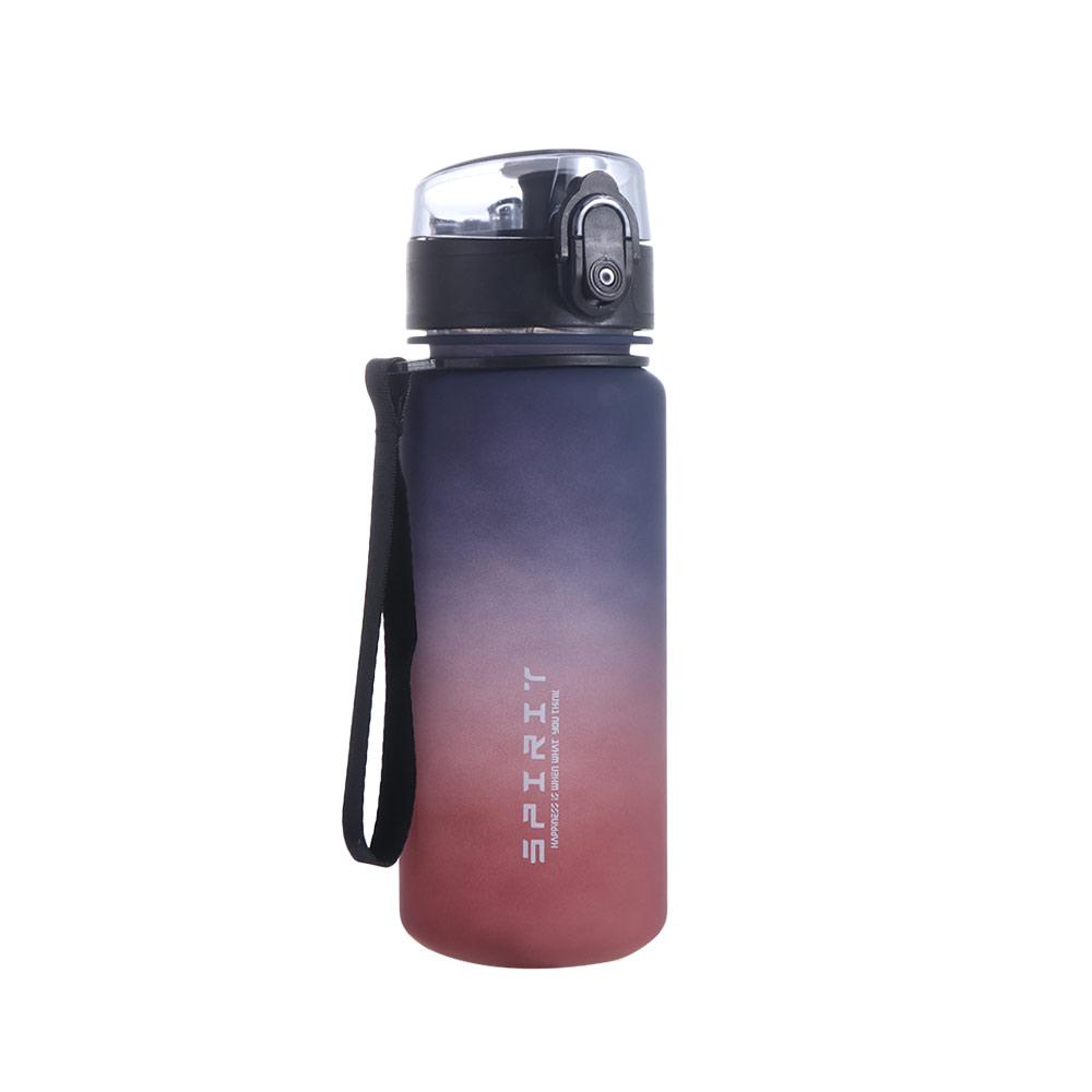 

PC 1 Liter Sports Water Bottle Large Capacity Gradient Color Leak Proof Colorful Plastic Cup 500/800/1000ml Portable