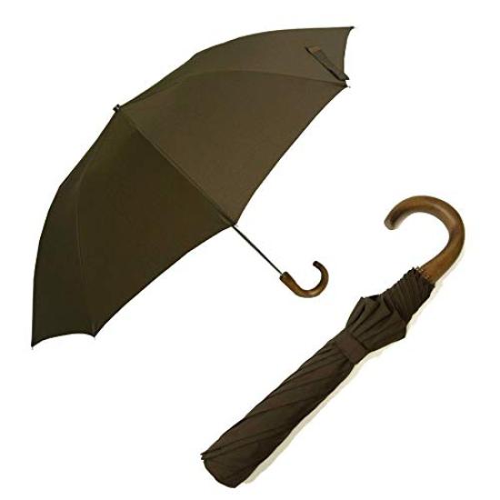 Fox Umbrellas Folding Umbrella TEL1 Style 10 Men's Umbrella, Brown, Ribs, FX-111 [Used]