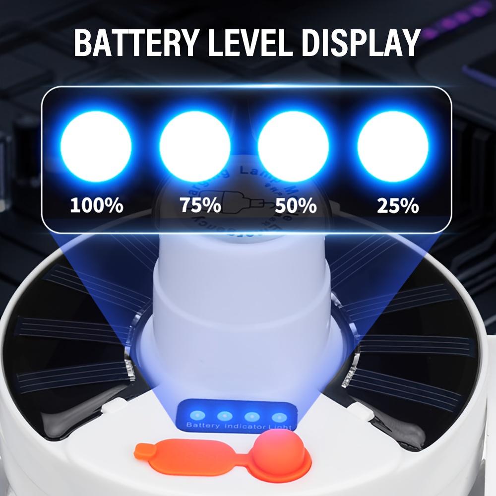 Adjustable Solar Camping Barbecue Fan Light 2-in-1 Multifunctional Hanging Tent Light Portable Suitable for Camping, Hiking, Outdoor Activities