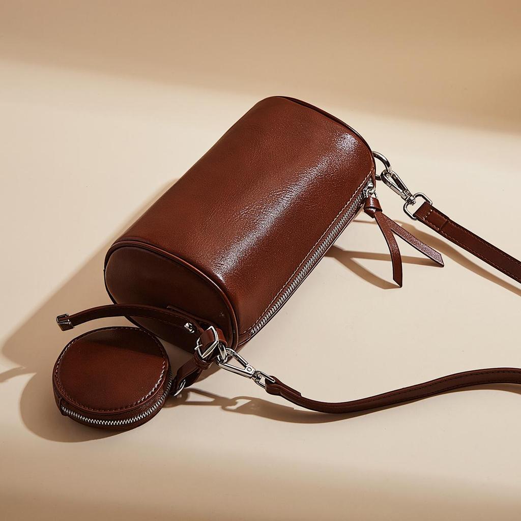 Boston Crossbody Zylindertasche 2025 - Einfache, modische Kissen-Tasche für Damen