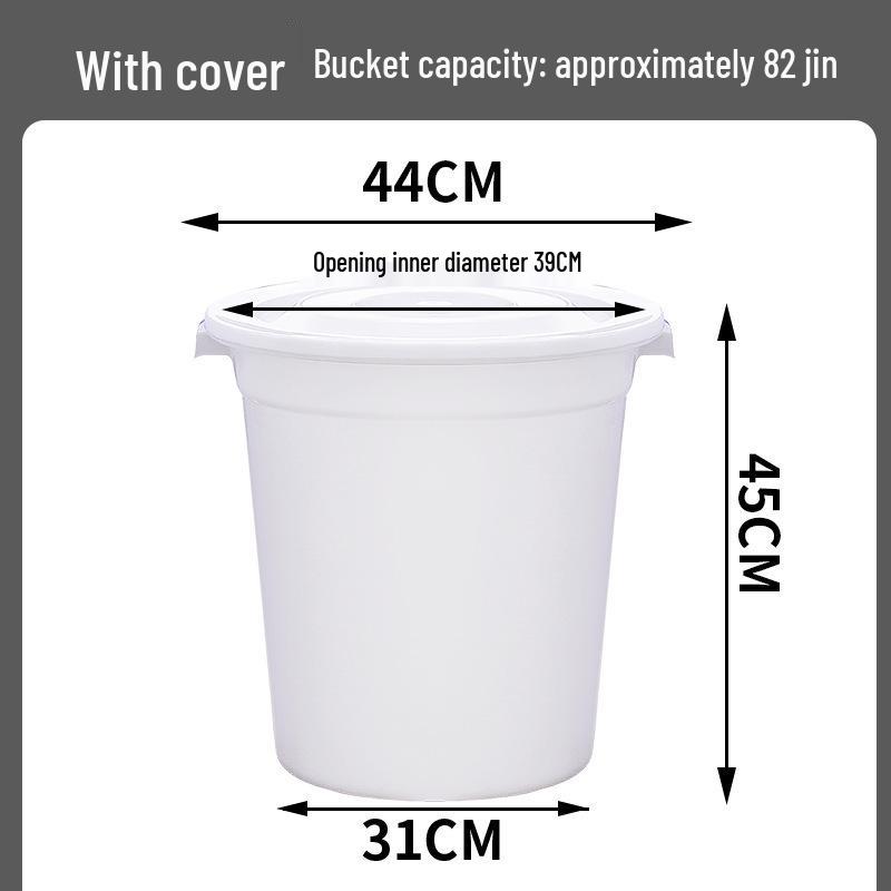 Large Food-Grade Plastic Water Storage Bucket - Extra Capacity & Thickened Design