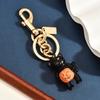 Halloween Black Cat Holding Pumpkin Keychain Cute Oil Dripping Craft Holiday Wind Bag Hanging Personalized Versatile Accessories