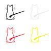 Rear Window Wiper Decal   Waving Wiper Sticker Cute Cats  Sticker Waterproof Car Wiper Decalc for Woman