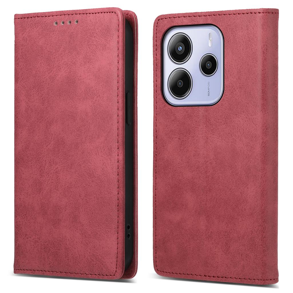 For Xiaomi Redmi Note 14 4G (164.84mm) Wallet Case RFID Blocking PU Leather Phone Cover
