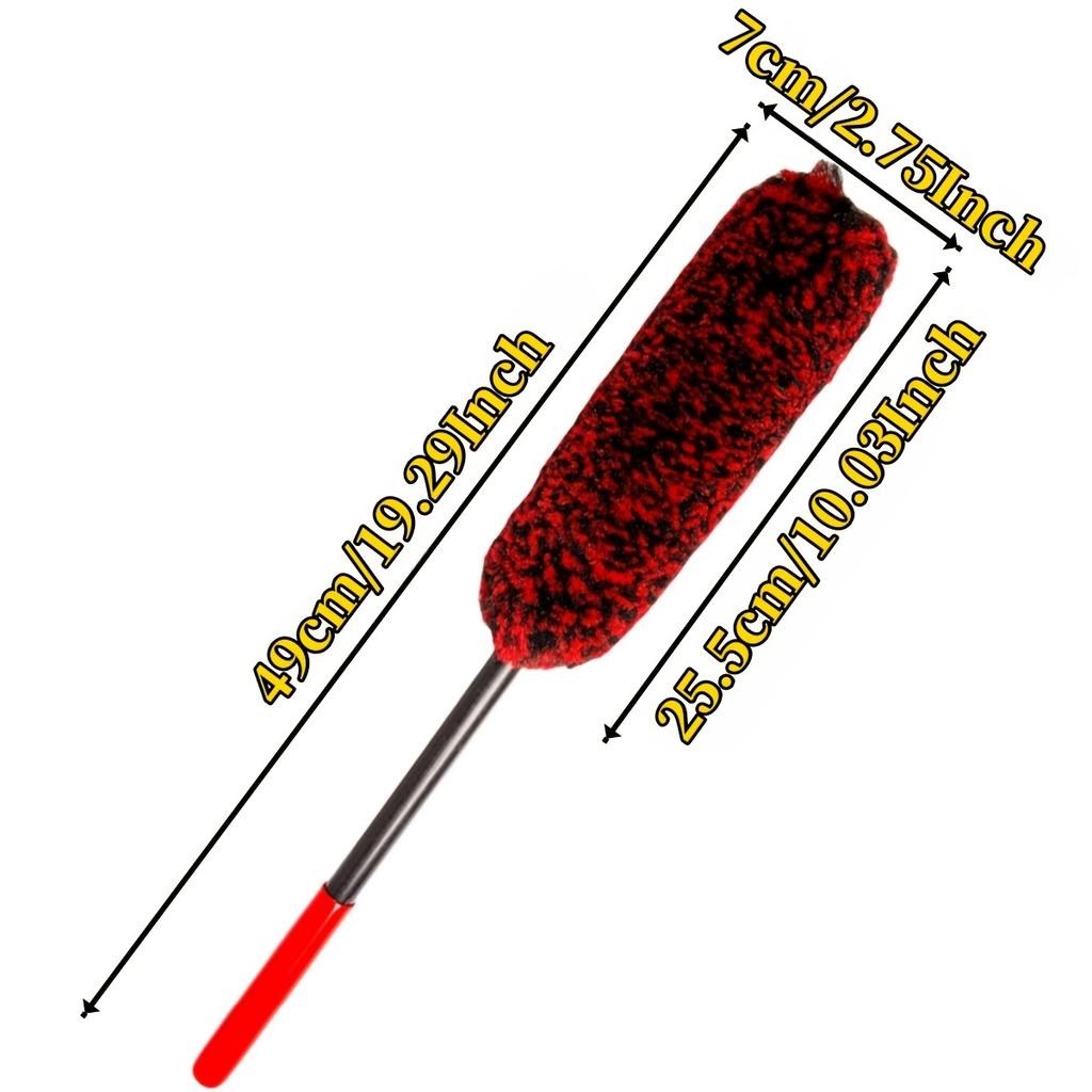 Flexible Car Wheel Cleaning Brush - Bendable, Soft Fleece Material, Ideal for Easy Rim, Tire, Exhaust Pipe, and Engine Bay Reach, Wheel Cleaning Brush