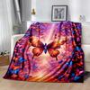 Enchanted Butterfly Garden blanket Suitable for offices, travel, living rooms also a good gift for friends and family Suitable for all seasons.
