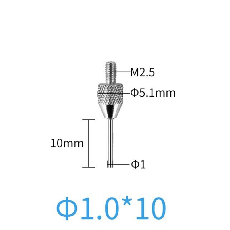 Needle Contact Point Sets for Dial Indicators Depth Gauge 4-48UNF Thread Shank 0.15mm 0.3mm 1.0mm 1.5mm 2.0mm Diameter