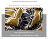 Elegant Double-Sided Daisy Print Wool Silk Scarf - Luxury Hand-Rolled 70cm Square