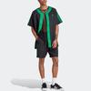 Adidas Originals Trefoil Three-Stripe Colorblock Logo Short Sleeve Shirt Men Tops Black II5782