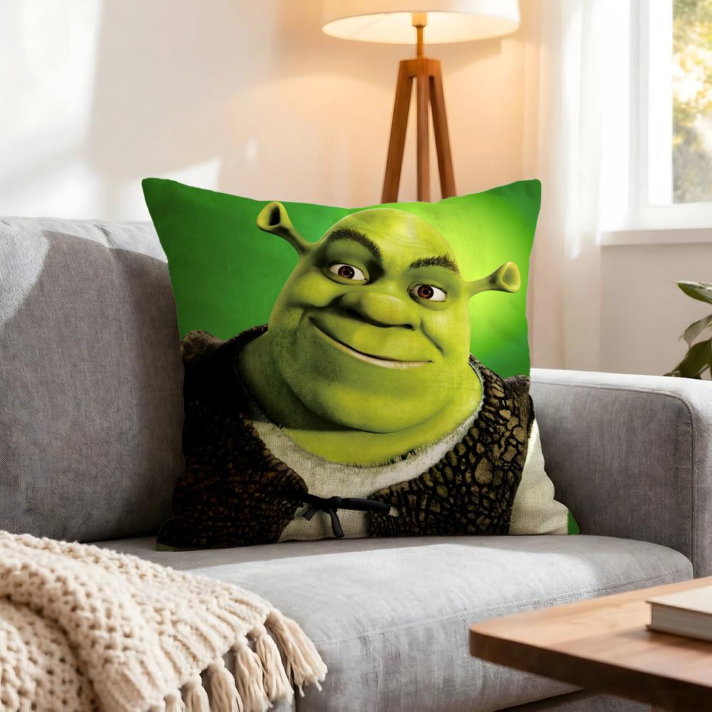 Federa Cuscino Cartone Animato Shrek 1 Pezzo Coperture Decorative Morbida Custodia per Cuscino per Divano Divanetto Decorazione 40X40 45X45 Federe