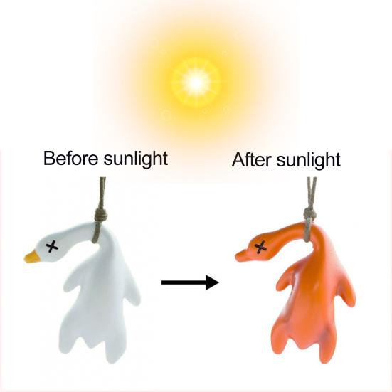 Yousheng Roast Duck Hanging Ornament Car Rearview Mirror Duck Hanging Decoration Resin Animal Figurine Pendant Car Interior Accessories