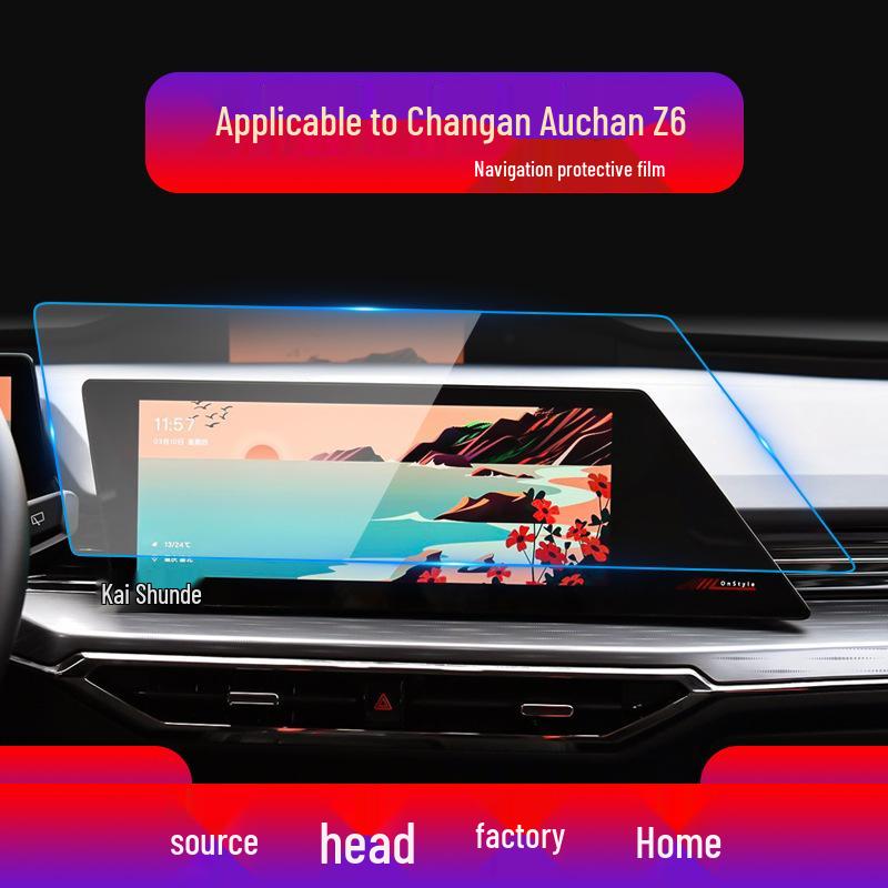 Protective Tempered Glass Screen Protector for Changan Oushang Z6 Cose Pro Navigation Screen