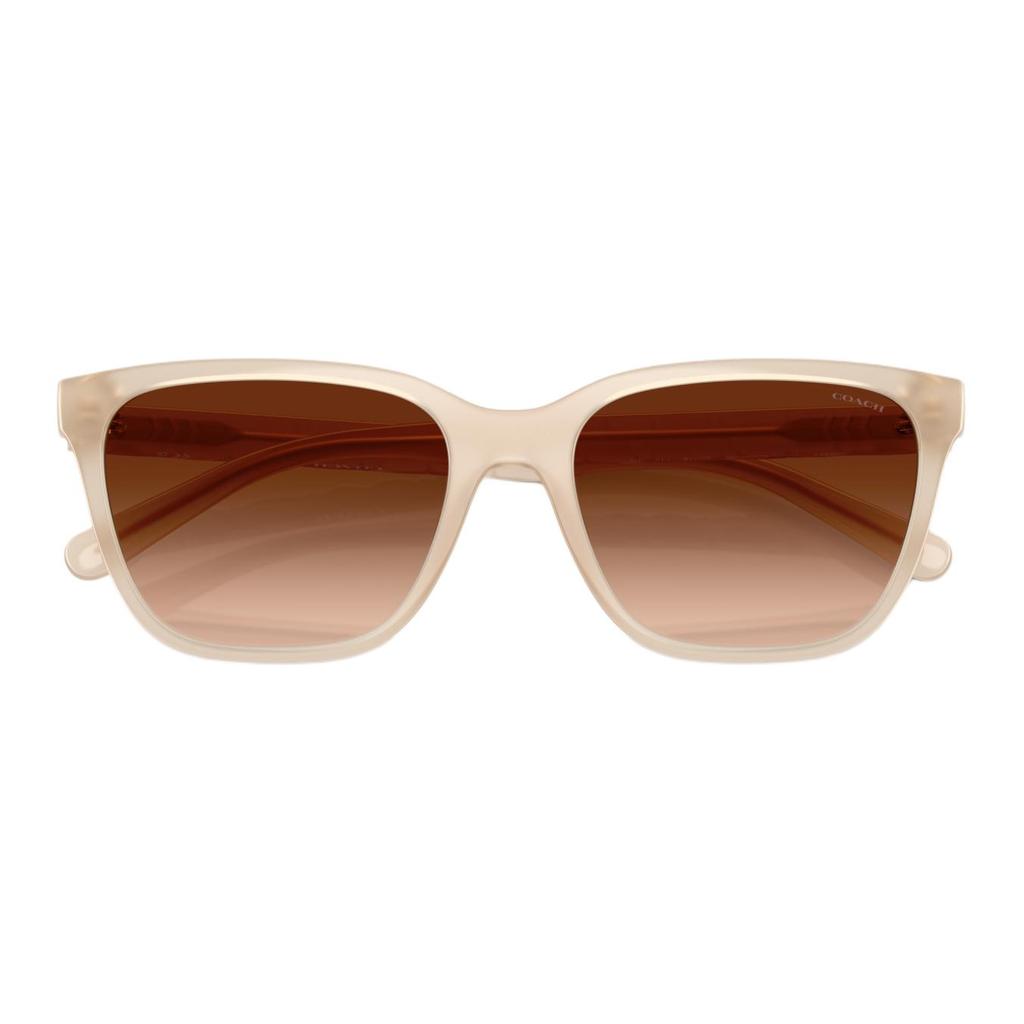 Coach Square Sunglasses Unisex Sunglasses Coconut-White 0HC8429D-588374