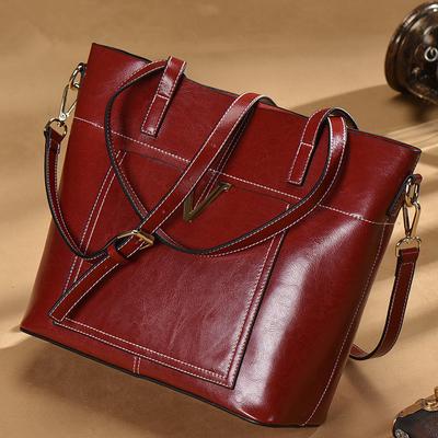 New Genuine Leather Women's Bag Casual Tote Bag Large Capacity Versatile Hand Crossbody Bag Shoulder Bag