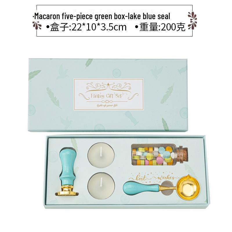 

Креативная подарочная коробка с разноцветными восковыми гранулами в стиле ретро для запечатывания конвертов