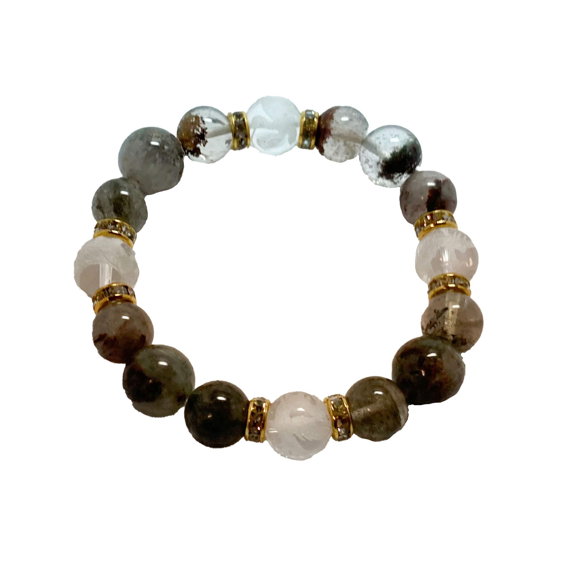 [TAMA] Four Divine Beasts (Crystal) & Garden Quartz Bracelet - Increased Wealth