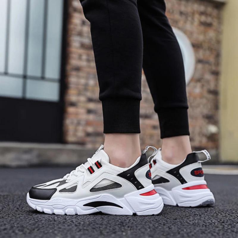 Men's Sneakers Breathable Running Shoes 2024 New Fashion Casual Breathable Mesh Sneakers Sport Running Shoes Zapatillas Hombre