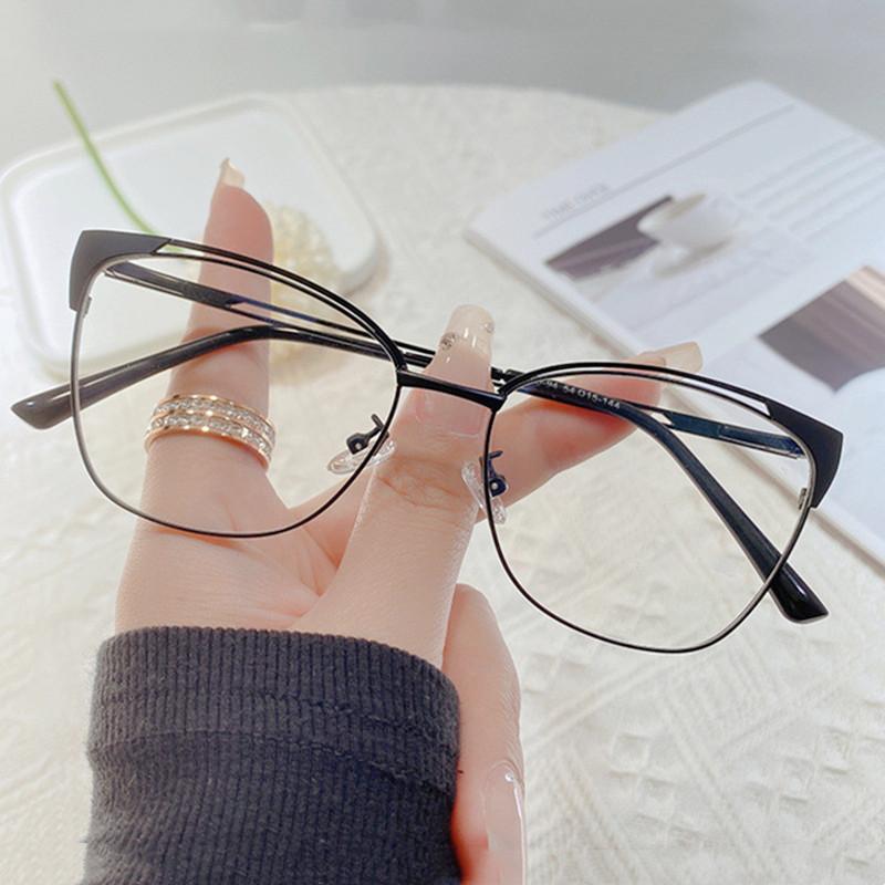 

Retro Square Classic Rice Stud Frame Myopia Glasses Prescription Nearsight Anti Blue Light Computer Women Near Sight Eyewear 0