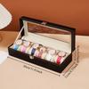 PU Leather Watch Box - Transparent Lid Display Case with Soft Interior, Multi-Drawer Storage Organizer for Jewelry Collection