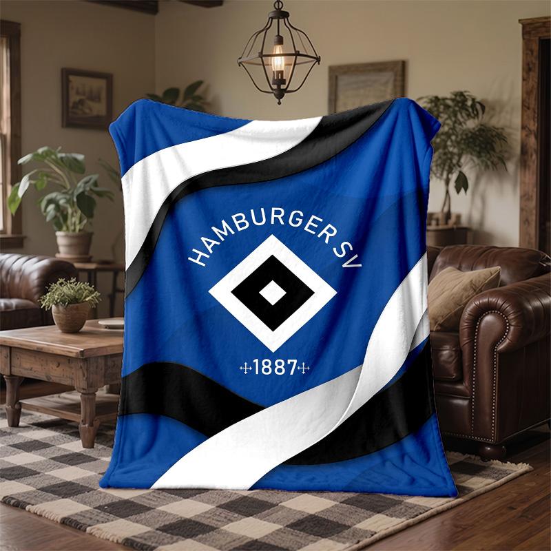 Hamburger SV Fußball Druck Flanell Decke Weich Warm Sofa Bett Überwurfdecke Für Zuhause Büro Schlafzimmer
