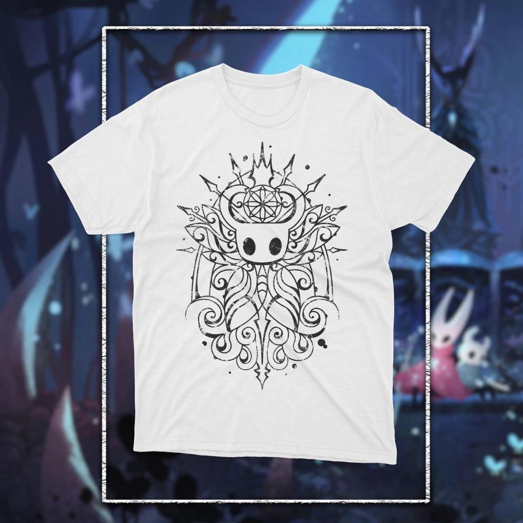 Hot Game Hollow Knight Silksing Printed T-shirt Men Women Cotton Loose Oversized Y2k Short Sleeve T-shirt High Quality Clothing