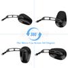 Universal Motorcycle Black Rearview Side Mirrors For Harley Touring Road King Dyna Softail FLHTC Classic Sportster XL 1200 883