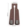 Car Seat Back Hook Conceals Bag Hook Leather Storage Solution for Organization
