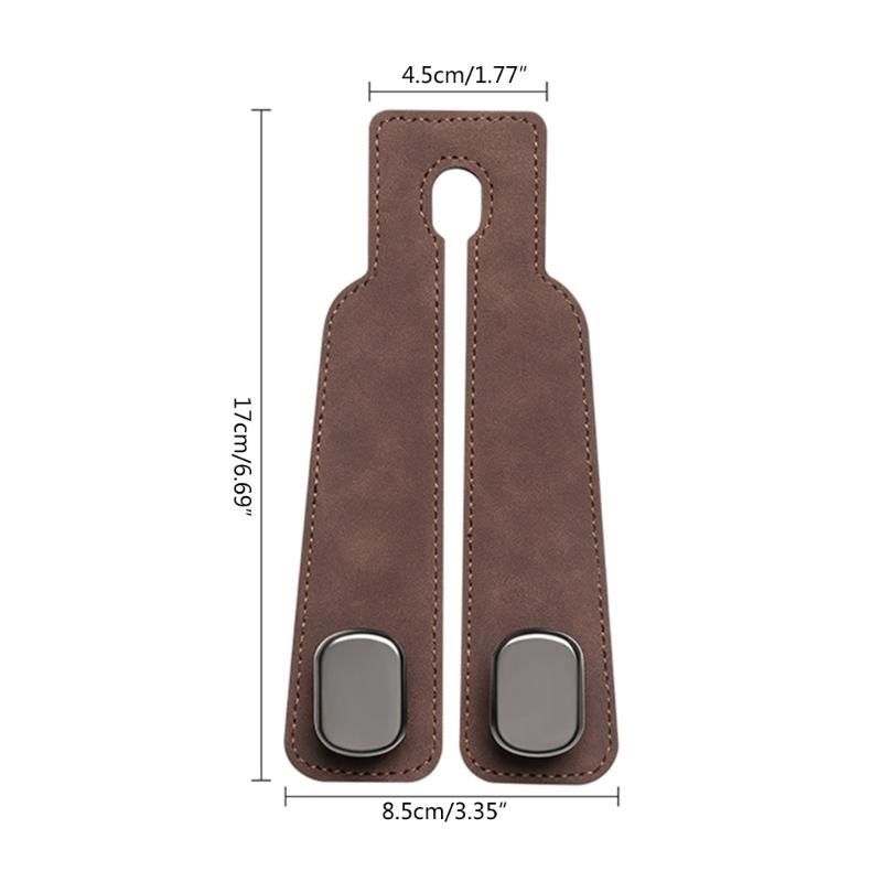 Car Seat Back Hook Conceals Bag Hook Leather Storage Solution for Organization