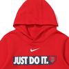 Nike Sudadera con Capucha con Estampado de Logotipo de Letra Sudaderas para Niños Rojo 3Z3B7SBF6-BOS