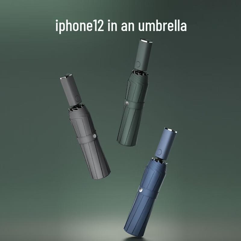 ZUODU LED Triple Spotlight Automatic Umbrella