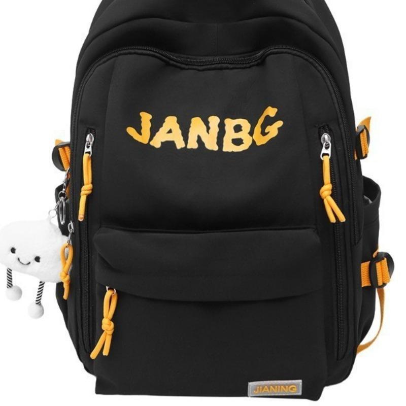 School Bag New High-value College Style Simple Letter Make-up Bag Light Travel Large-capacity Backpack