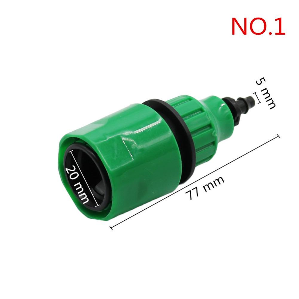 Fast Coupling Adapter with 4/7mm 8/11mm Hose Connector Drip Tape for Garden Irrigation Plastic Quick Connector Kits Tube Joint