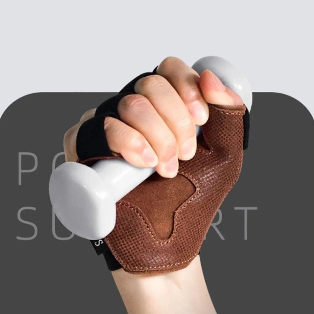 1 Pair Non-Slip Weight Lifting Gloves Four-finger Fitness Workout Gloves  Build Muscle