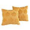 Autumn Pillow Cover Plush Faux Fur Pillowcase with 3D Leaf Art Farmhouse Bohemian Style Invisible Zipper Pillow Case