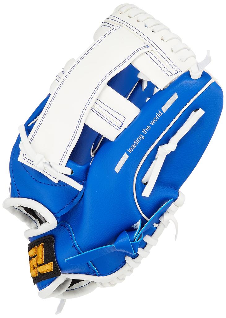 LEZAX Youth to Upper Elementary Soft Baseball GUTS Throw Blue (Lezax) (Middle School) Glove, LEAGUE, Right-Handed (Left-Handed), 10.5 Inch, GLBM-5763,