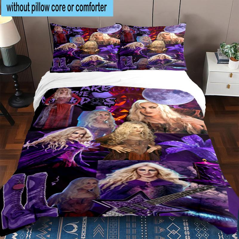 3PCS Halloween witches 3pcs Bedding,Including 3PCS Duvet Cover And 2pcs Pillowcases Perfect for Christmas,Ideal for Bedroom, Dormitory