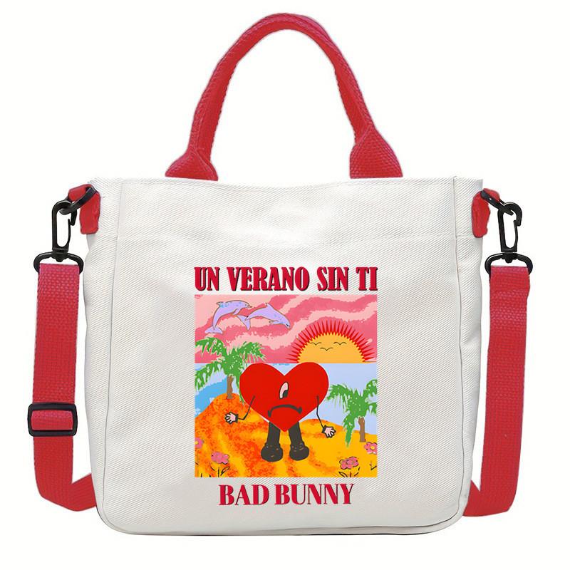 Multi-color KPOP Stray Felix Printed Crossbody Bag Canvas Shoulder Bags