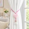 Faux Pearl Tassel Curtain Holdback Rope Drapery Tieback Cute Window Curtain Tie  Home Decor