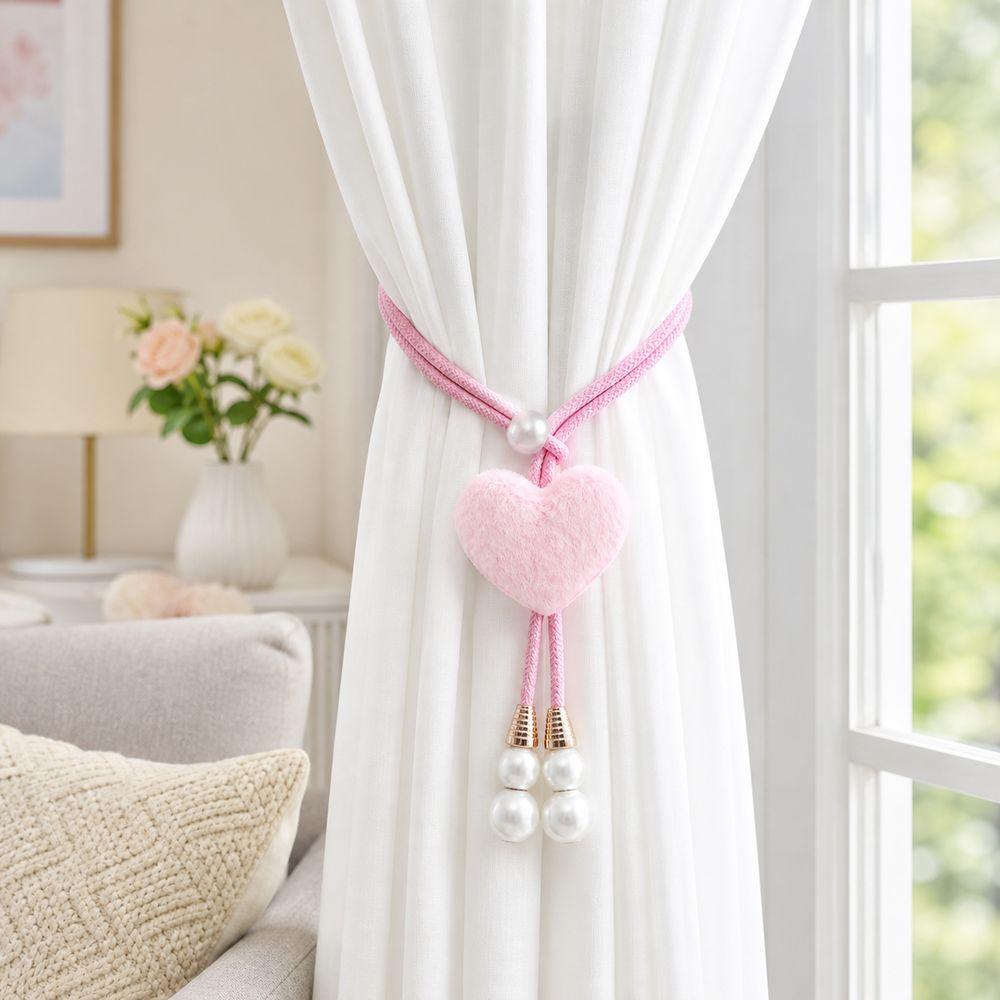 Faux Pearl Tassel Curtain Holdback Rope Drapery Tieback Cute Window Curtain Tie  Home Decor